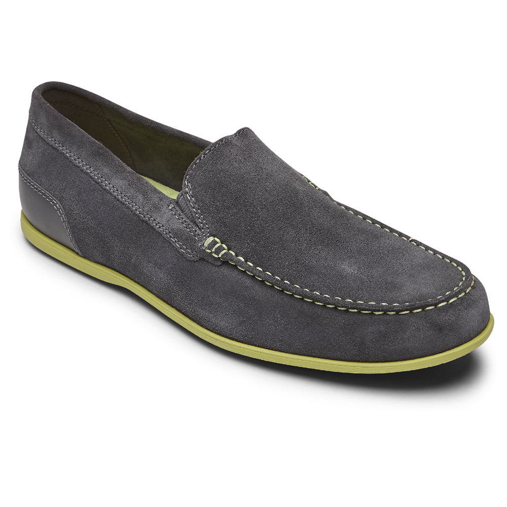 Rockport Mens Slip-On Dark Grey - Malcom Venetian - UK 047-QHYIMS